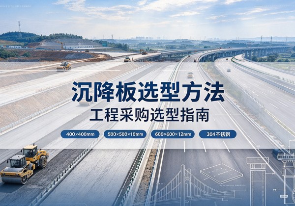 市中沉降板选择方法
